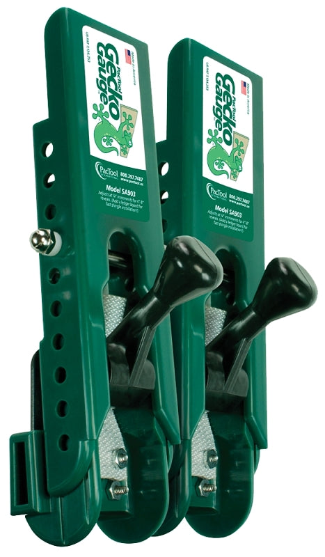 GECKO Gecko Gauge SA90338 Siding Gauge, 8-1/2 in L, 2 in W, Green AUTOMOTIVE GECKO