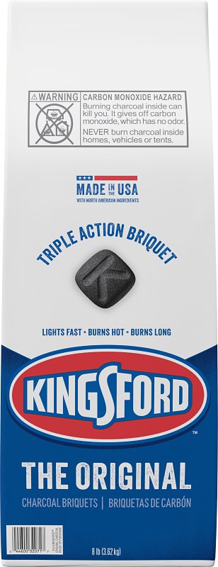 KINGSFORD Kingsford 32114 Charcoal Briquette, Original, 8 lb Bag