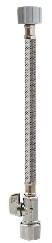 KEENEY Keeney 2068PCPOLFC12K Quick Lock Valve, 5/8 in Connection, Compression, 125 psi Pressure, Stainless Steel Body PLUMBING, HEATING & VENTILATION KEENEY