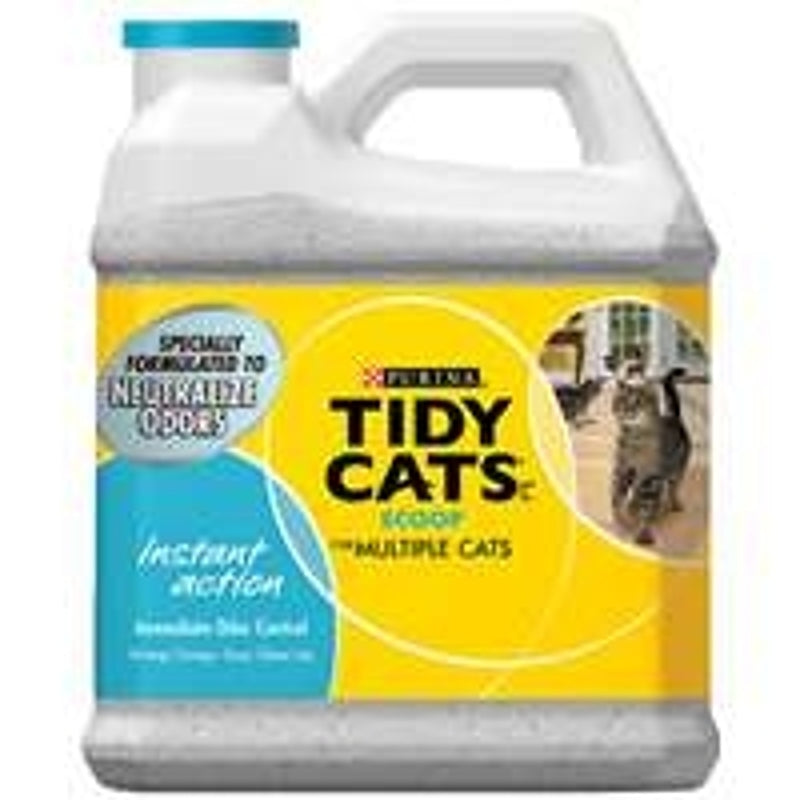 NESTLE PURINA PET CARE Tidy Cats Instant Action 7023011716 Cat Litter, 14 lb Capacity, Gray/Tan, Granular Jug