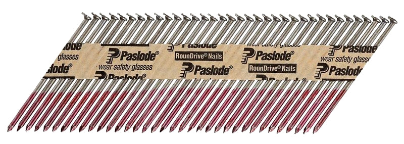 PASLODE Paslode 650839 Series Framing Nail, Strip Collation, 3-1/4 in L, Steel, Bright, Round Head, Smooth Shank