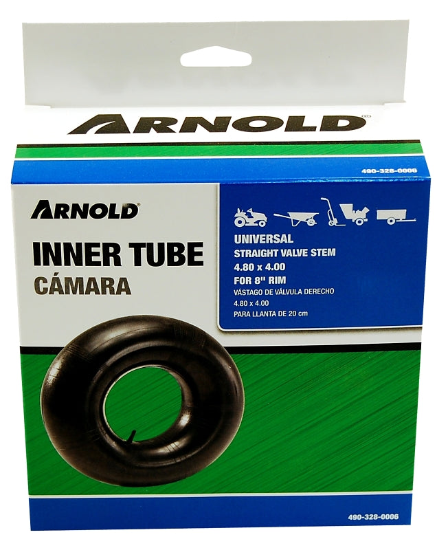 ARNOLD Arnold 490-328-0006 Wheelbarrow Inner Tube, 16 in, For: 8 in Rim, 4.80 x 4 in Tire AUTOMOTIVE ARNOLD