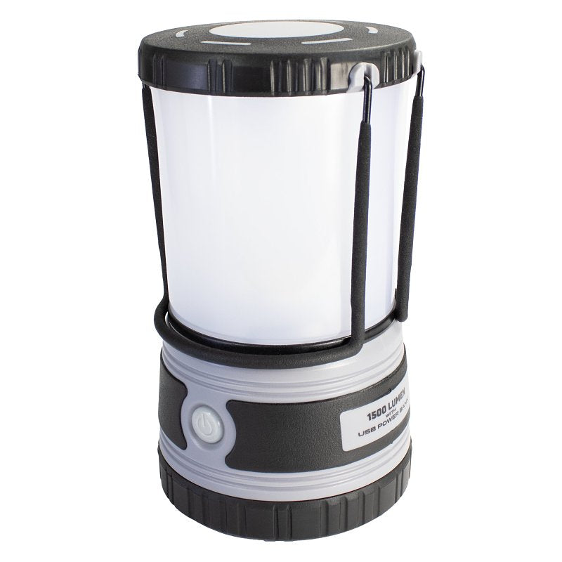 POLICE SECURITY Police Security 97929 Power Bank Lantern, Alkaline Battery, LED Lamp, Plastic, Black/Gray ELECTRICAL POLICE SECURITY