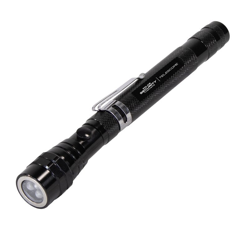 POLICE SECURITY Police Security 97758 Telescopic Flexible Magnetic Pick-Up Tool with Flashlight, LR44 Alkaline, LED Lamp, 10 Lumens ELECTRICAL POLICE SECURITY