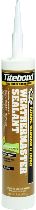 TITEBOND Titebond WeatherMaster 44001 Sealant, White, -75 to 300 deg F, 10.1 oz Cartridge PAINT TITEBOND