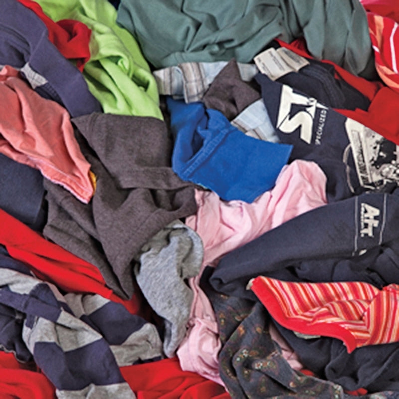 ALL RAGS All Rags R301-25 T-Shirt Knit Rag, 15 in L, 15 in W, Cotton AUTOMOTIVE ALL RAGS