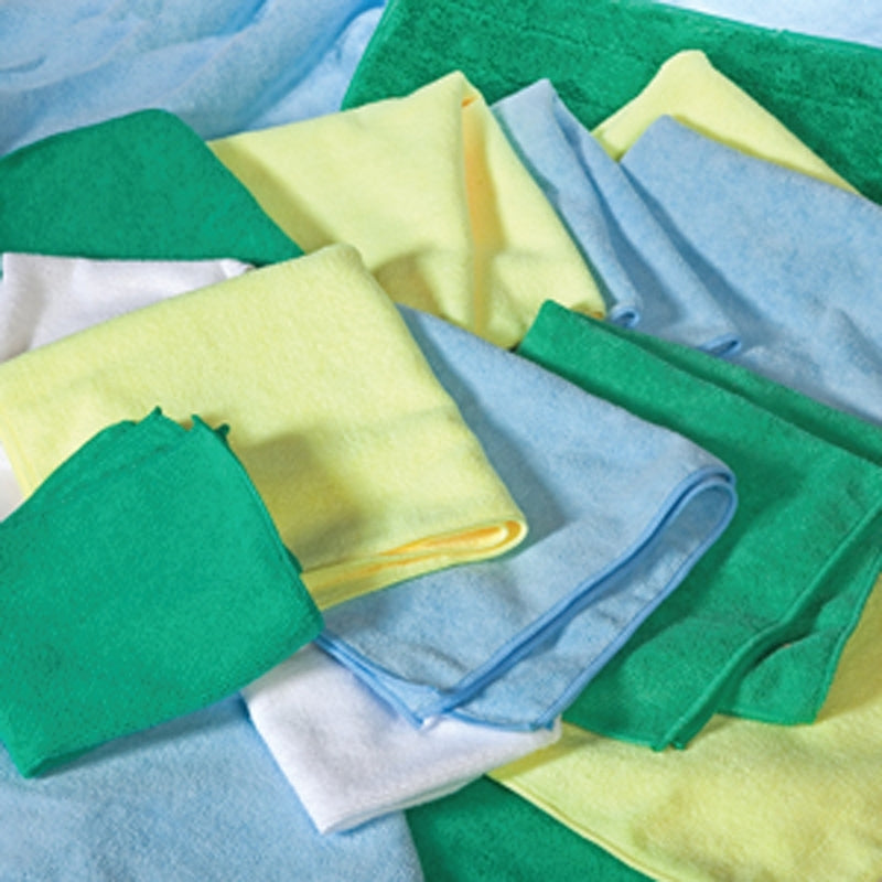 ALL RAGS All Rags MFMP12BL Wiping Cloth, 12 in L, 12 in W, Microfiber Cloth, Blue