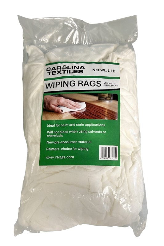 ALL RAGS WASHED KNIT RAG WHITE 1LB BAG PAINT ALL RAGS
