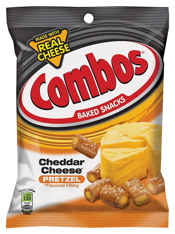 COMBOS� Combos MMM42005 Snack, Cheddar Cheese, 6.3 oz Bag