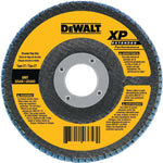 DEWALT DEWALT DW8313 Flap Disc, 4-1/2 in Dia, 5/8-11 Arbor, Coated, 80 Grit, Medium, Fiberglass Backing, Zirconia Abrasive TOOLS DEWALT