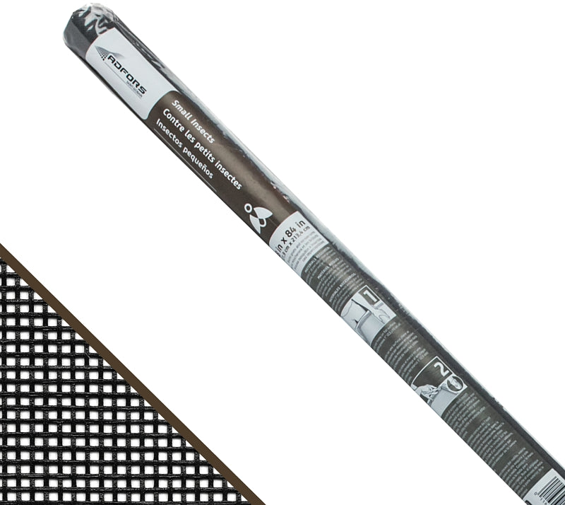 ADFORS Adfors FCS10150-M Window Screen, 84 in L, 48 in W, Fiberglass, Black