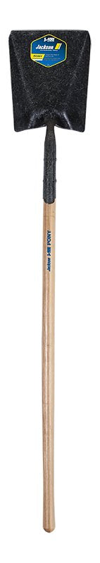 JACKSON Jackson 1201100 Shovel with Solid Shank, 9-1/4 in W Blade, Wood Handle, Straight Handle, 47 in L Handle