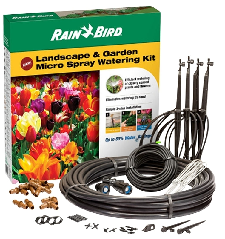 RAINBIRD Rain Bird LNDDRIPKIT Drip Watering Kit, Green, 108-Piece