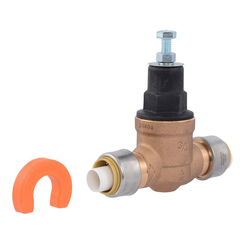 SHARKBITE SharkBite EB45 Series PVA16P-DSB-60 Pressure Regulating Valve, 3/4 in Connection, Pushfit, 10 to 70 psi Regulating