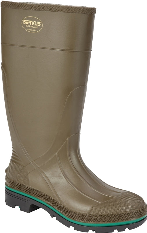 PQ FOOTWEAR LLC Servus Northener Series 75120-14 Non-Insulated Work Boots, 14, Brown/Green/Olive, PVC Upper, Insulated: No CLOTHING, FOOTWEAR & SAFETY GEAR PQ FOOTWEAR LLC