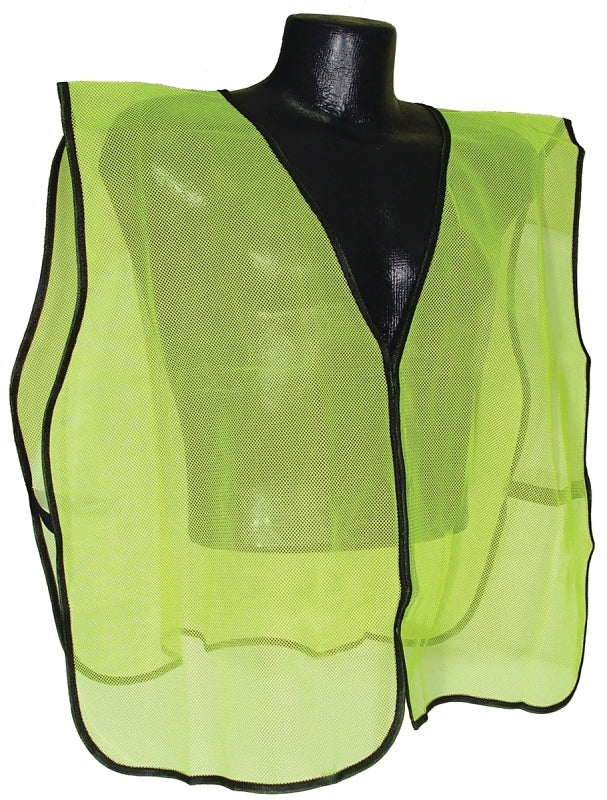 RADIANS Radians SVG Non-Rated Safety Vest, One-Size, Polyester, Green/Silver, Hook-and-Loop