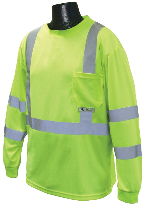 RADIANS Radians ST21-3PGS-L Safety T-Shirt, L, Polyester, Green, Long Sleeve, Pullover CLOTHING, FOOTWEAR & SAFETY GEAR RADIANS