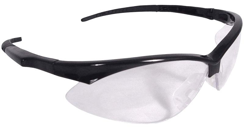 RADIANS Radians AP1-10-GF12 Safety Glasses, Clear Lens, Black Frame, Hard-Coated Lens