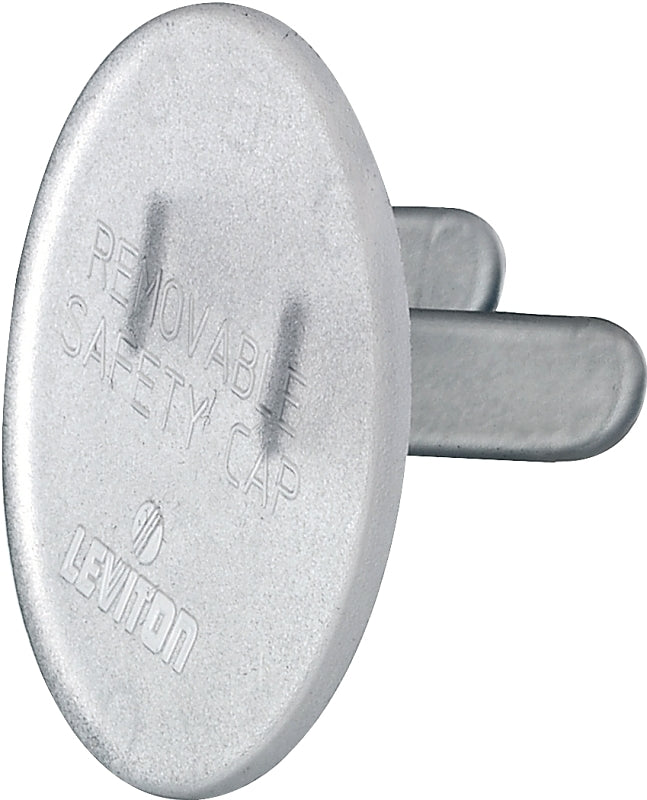 LEVITON Leviton C20-12777-000 Safety Outlet Cap, Electrical, Plastic, Clear, For: Straight Blade Wiring Devices