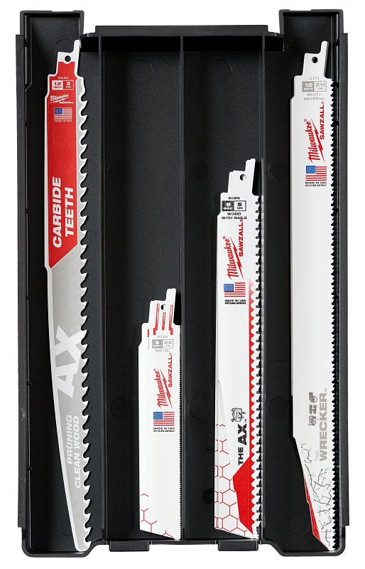 MILWAUKEE Milwaukee 49-22-5641 Reciprocating Saw Blade Kit, 15-Piece, Carbide Tipped/HSS