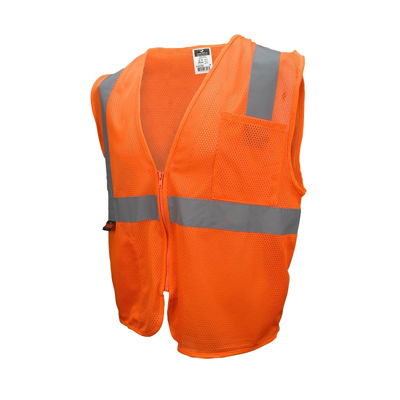 RADIANS Radians SV2ZOM-M Safety Vest, M, Polyester, Hi-Viz Orange, Zipper CLOTHING, FOOTWEAR & SAFETY GEAR RADIANS