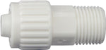 FLAIR-IT Flair-It 16870 Tube to Pipe Adapter, 3/8 x 1/2 in, PEX x MPT, PEX-A, PEX-B, Polyoxymethylene, White LAWN & GARDEN FLAIR-IT