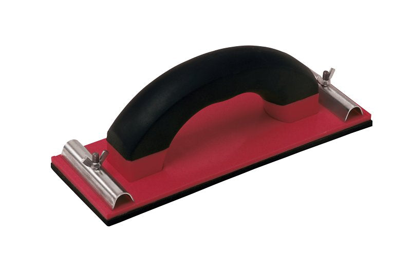HYDE TOOLS Hyde Economy Series 09157 Hand Sander, 9-3/8 in L x 3-1/4 in W Pad/Disc, Soft-Grip Handle BUILDING MATERIALS HYDE TOOLS