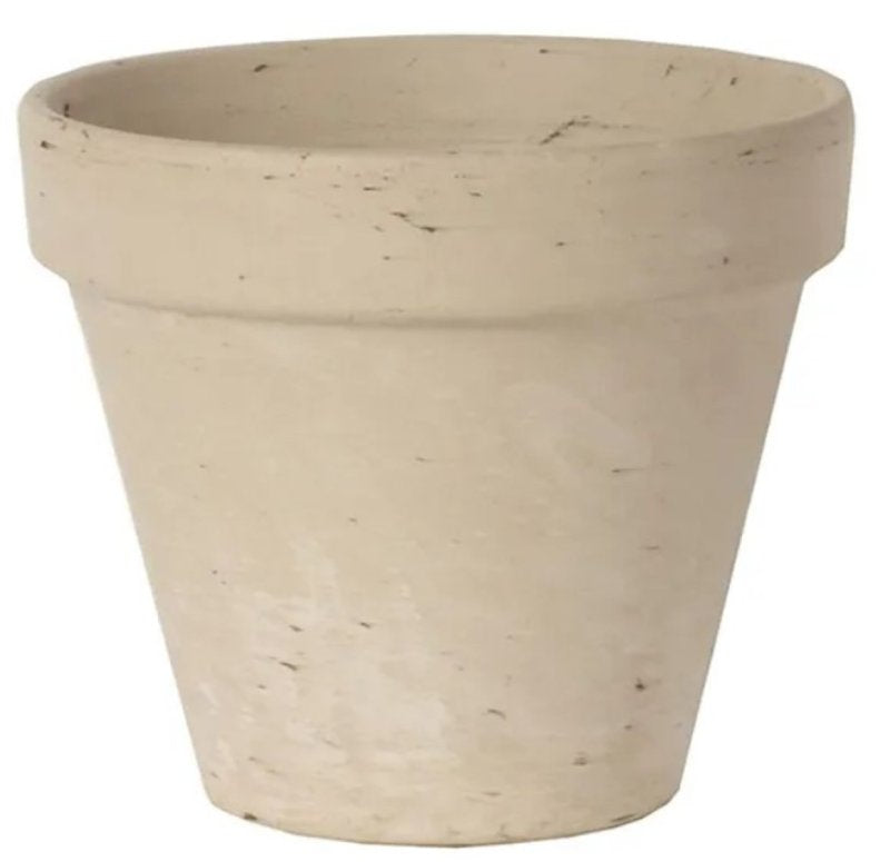 BORDER CONCEPTS INC Border Concepts 805561 Pot, 7-3/4 in Dia, 6-3/4 in H, Granite Clay, Terracotta