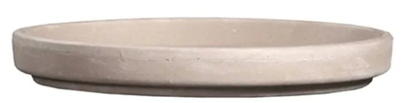 BORDER CONCEPTS INC Border Concepts 805452 German Waterproof Saucer, 10-1/4 in Dia, Clay, Granite