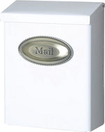 SOLAR GROUP Gibraltar Mailboxes Designer Series DVKW0000 Mailbox, 440 cu-in Capacity, Galvanized Steel, Powder-Coated, White HARDWARE & FARM SUPPLIES SOLAR GROUP