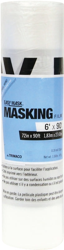 TRIMACO Trimaco 67290 Masking Film, 0.4 mil Thick, 90 ft L, 72 in W