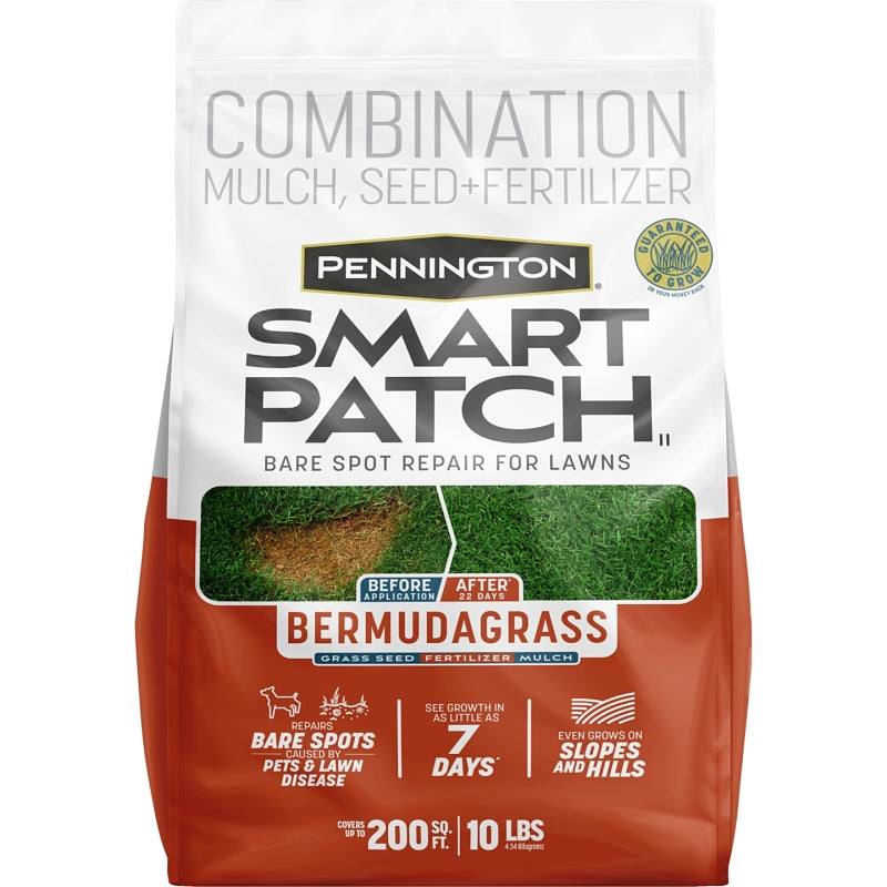 PENNINGTON SEED Pennington Smart Patch 100545667 Bermuda Grass Mix, 10 lb Bag