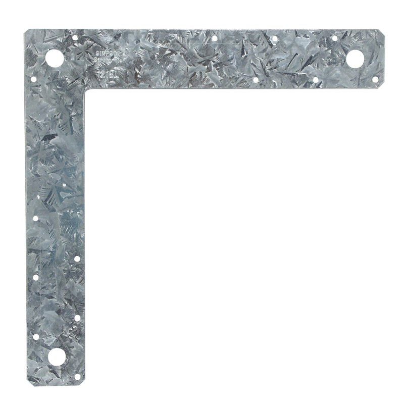SIMPSON STRONG-TIE Simpson Strong-Tie l 1212L L-Strap Tie, 14 ga Gauge, Steel, Galvanized/Zinc