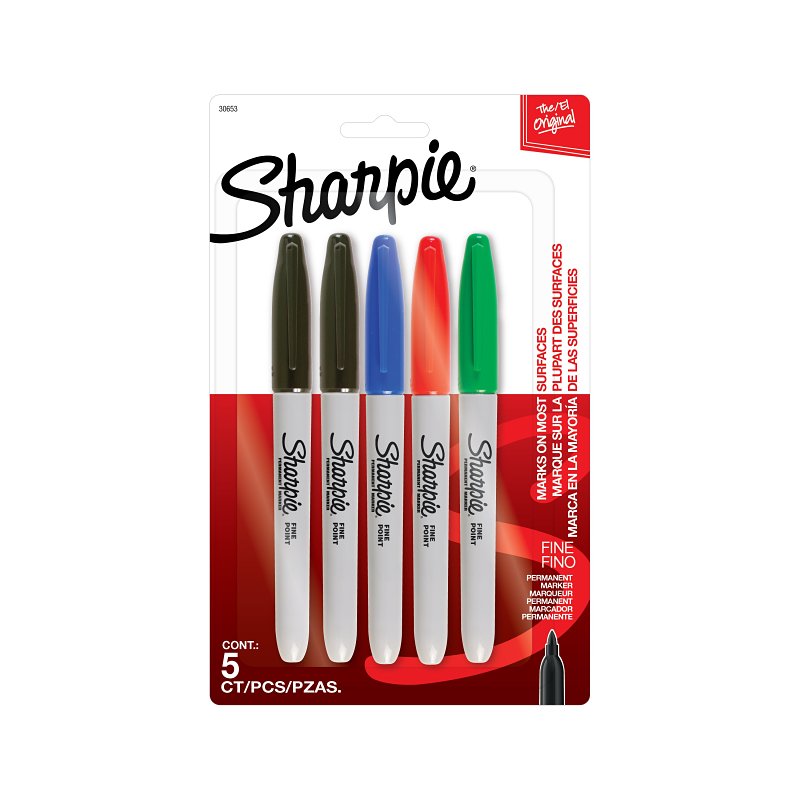 SHARPIE Sharpie 30653-SH Permanent Marker, Fine Point Lead/Tip HOUSEWARES SHARPIE