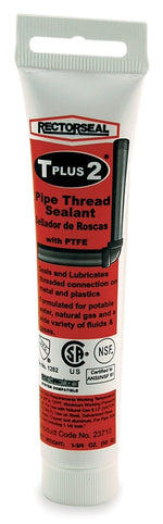 RECTORSEAL Rectorseal T Plus 2 Series 23710 Thread Sealant, 1.75 oz, Tube, Paste, White