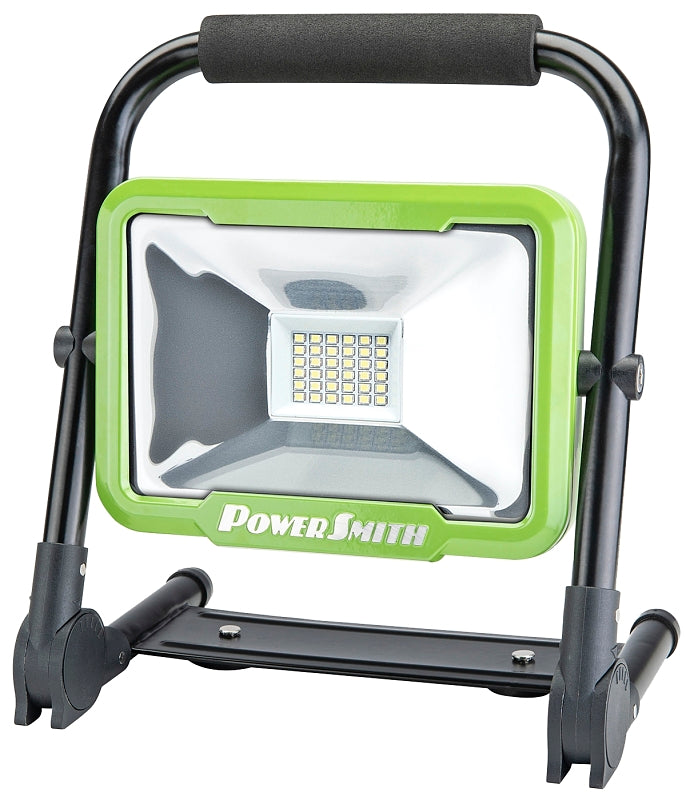 POWERSMITH PowerSmith PWLR124FM Rechargeable Foldable Work Light, 20 W, Lithium-Ion Battery, 1-Lamp, LED Lamp, 5000 K Color Temp