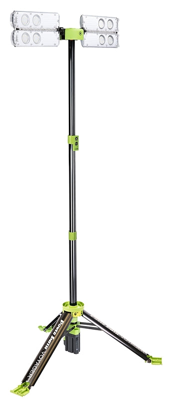 POWERSMITH PowerSmith Voyager Series PVLR8000A Work Light, 0.52 A, 120 V, 52 W, Lithium-Ion, Rechargeable Battery, 2-Lamp