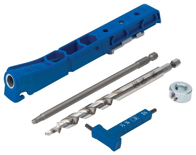 KREG Kreg KPHJ310 Pocket Hole Jig, 1/2 to 1-1/2 in Clamping, 1-Guide Hole, Nylon/Steel/Thermoplastic Elastomer