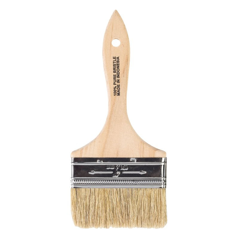 WOOSTER BRUSH Wooster F5117-4 Paint Brush, 4 in W, 1-11/16 in L Bristle, China Bristle, Plain-Grip Handle PAINT WOOSTER BRUSH