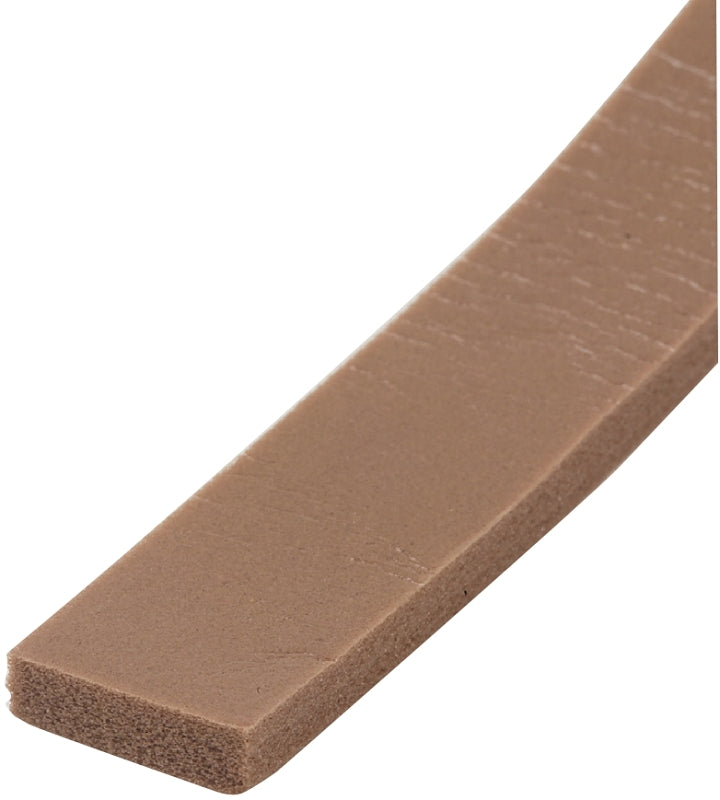 M-D M-D 50007 Weatherstrip, 1-3/8 in W, 1/2 in Thick, 42 in L, Foam, Brown HARDWARE & FARM SUPPLIES M-D