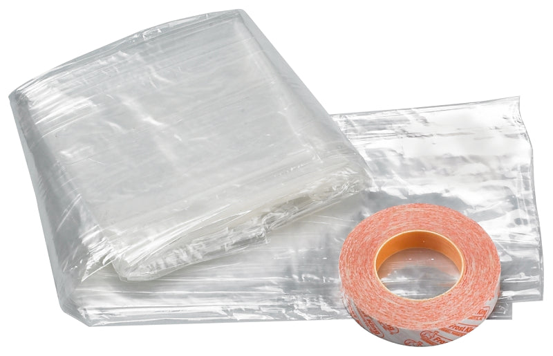 FROST KING Frost King V73H Indoor Shrink Window Kit, 62 in W, 0.75 mil Thick, 42 in L, Plastic, Crystal Clear, 1/PK