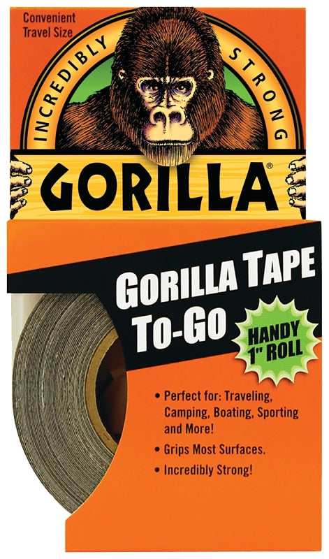 GORILLA Gorilla 6100109 Duct Tape, 30 ft L, 1 in W, Black PAINT GORILLA