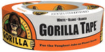 GORILLA Gorilla 6010002 Duct Tape, White, 17 mil Thick, 10 yd L, 1.88 in W PAINT GORILLA