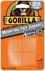 GORILLA Gorilla 6067202 Mounting Tape, 1 in L, 1 in W, Clear PAINT GORILLA