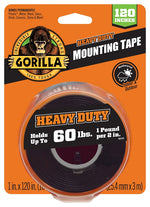 GORILLA Gorilla 102441 Mounting Tape, 120 in L, 1 in W PAINT GORILLA