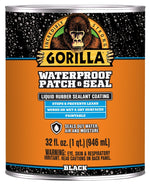 GORILLA Gorilla 105338 Rubberized Coating, Waterproof, Black, 32 oz