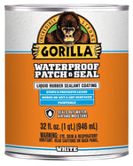 GORILLA Gorilla 105340 Rubberized Coating, Waterproof, White, 32 oz