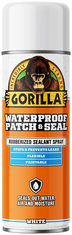 GORILLA Gorilla 104054 Rubberized Spray Coating, Waterproof, White, 14 oz, Can PAINT GORILLA