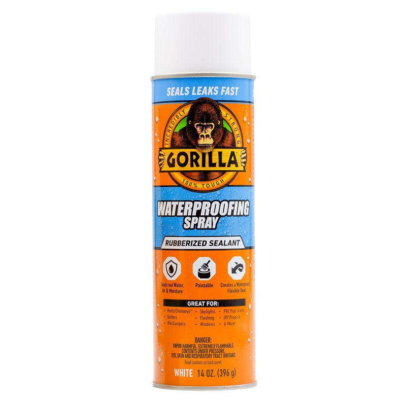GORILLA Gorilla 104054 Rubberized Spray Coating, White, 14 oz Can