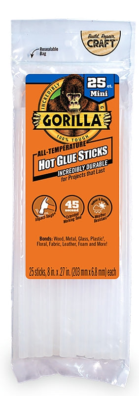 GORILLA Gorilla 3022502 Hot Glue Stick, Clear